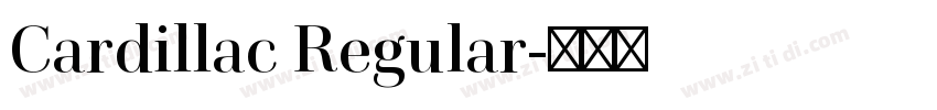 Cardillac Regular字体转换